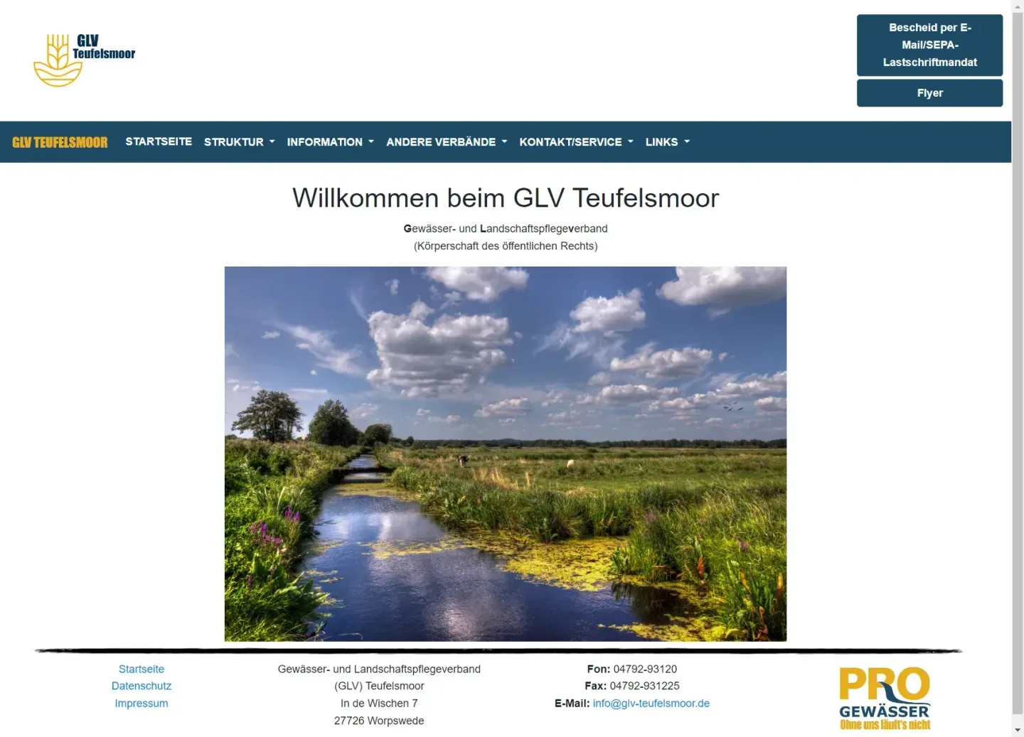glv-teufelsmoor.de, vorherige Website