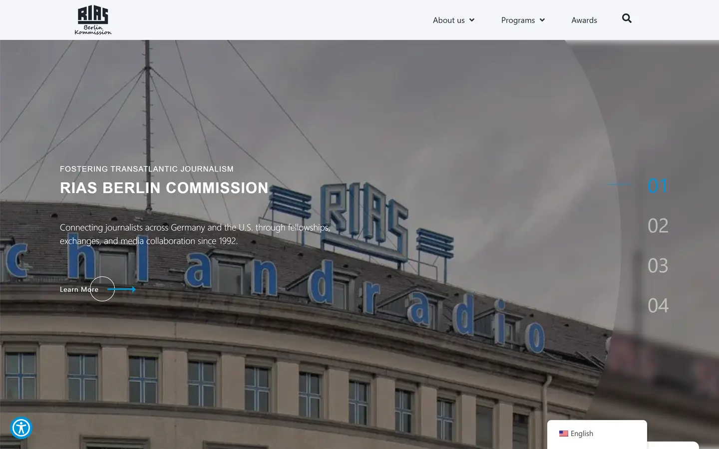 RIAS Berlin Commission – Website-Vorschau